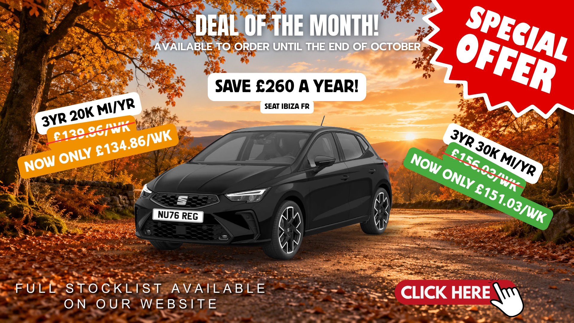 Seat Ibiza 1.0 TSI 115 FR 5dr - save &pound;5 per week until end October